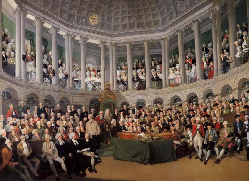 Thomas Pakenham The Irish House fo Commons addressed by Henry Grattan in 1780 during the campaign to force Britain to give Ireland free trade and legislative independ France oil painting art